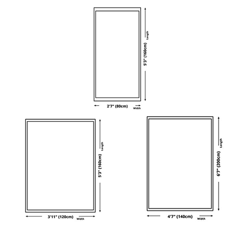 Modern Living Room Area Rug Geometric Carpet Polyester Washable Rug with Non-Slip Backing