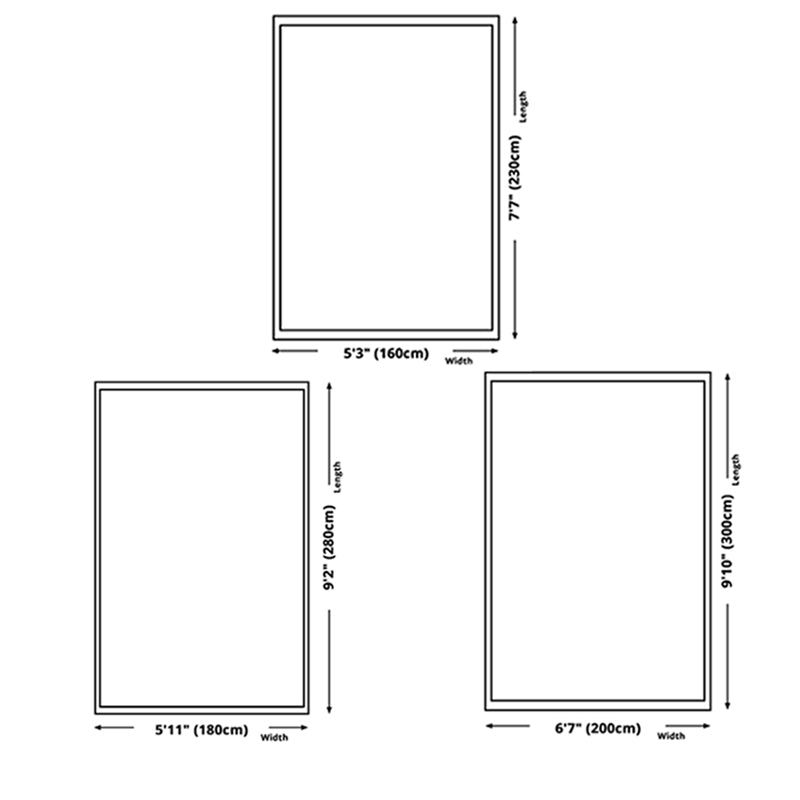 Modern Living Room Area Rug Geometric Carpet Polyester Washable Rug with Non-Slip Backing