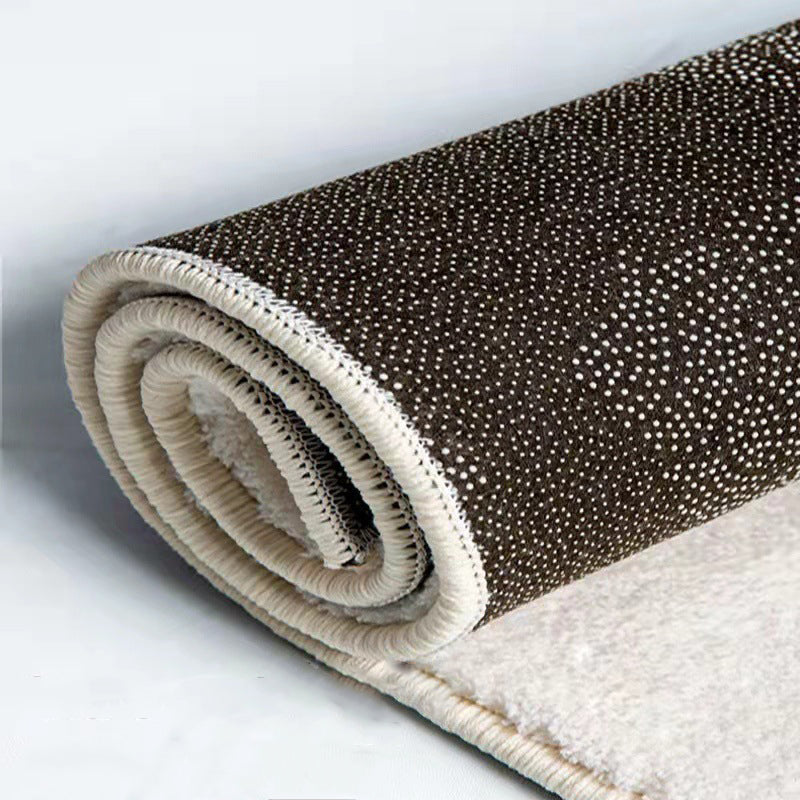 Beige moderne tapijt polyester kleur klont tapijt niet-slip achterste tapijt voor woningdecoratie