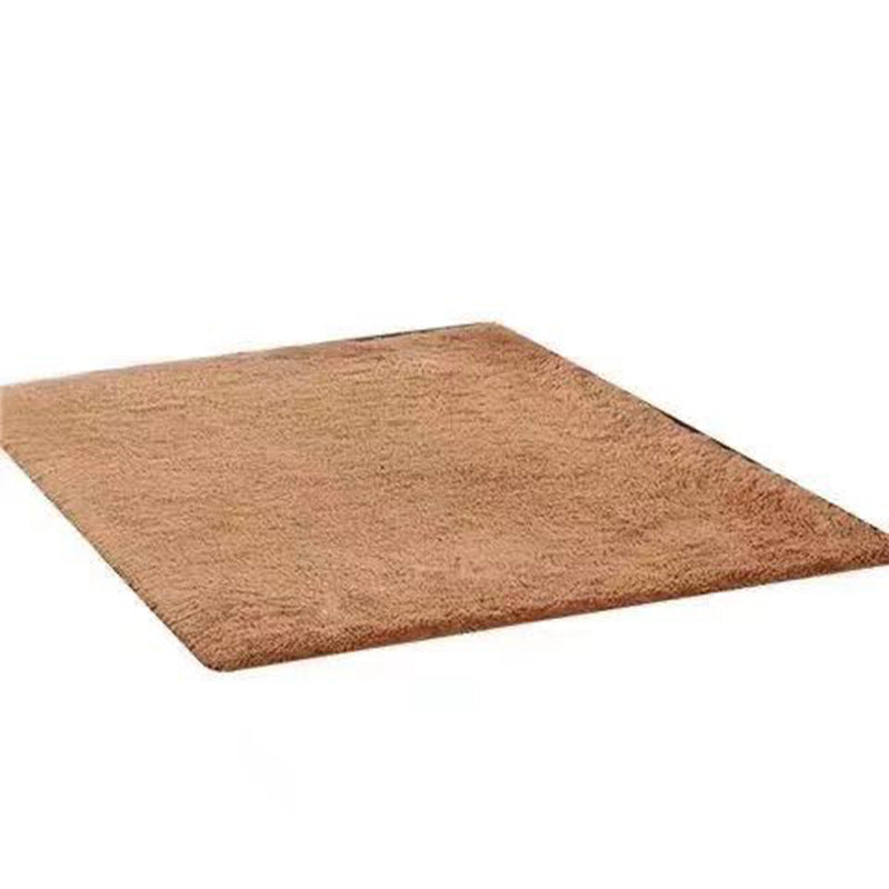 Fancy Grau Area Teppich Feste Farbe Polyester Fläche Rug Plüsch Easy Care Teppich für Wohnkultur