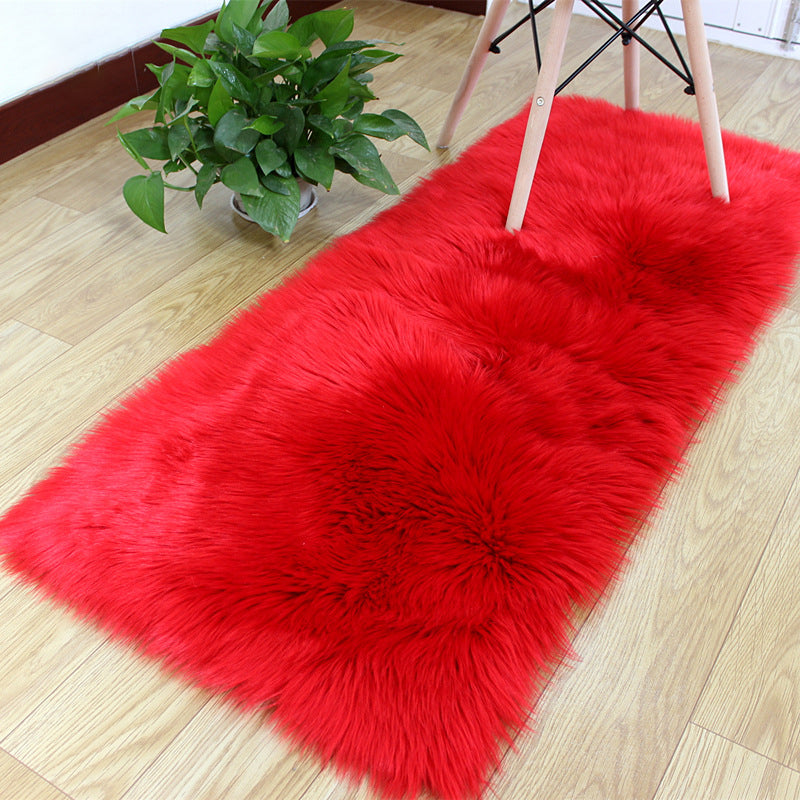 Tapis de couleur unie moderne Polyester Area Tapis de soins Easy Care pour décoration intérieure