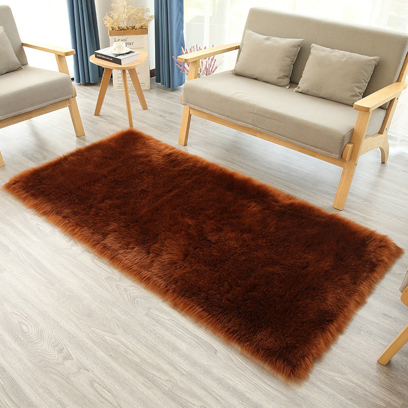 Tapis de couleur unie moderne Polyester Area Tapis de soins Easy Care pour décoration intérieure