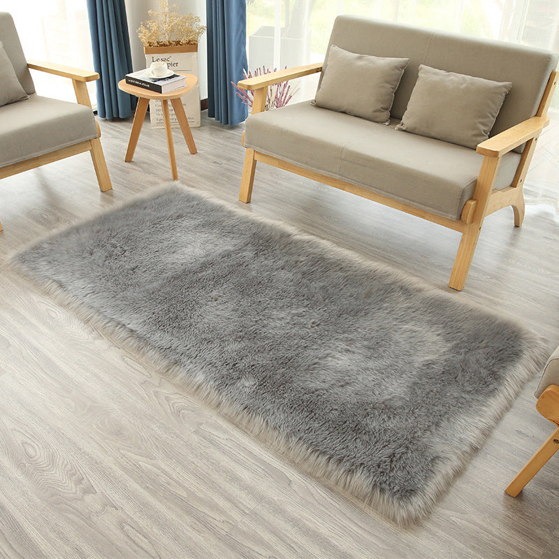 Tapis de couleur unie moderne Polyester Area Tapis de soins Easy Care pour décoration intérieure