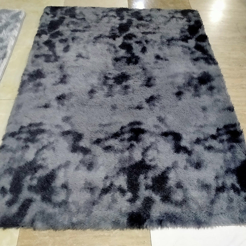 Modern Tie Dye Printed Carpet Polyester Shag Area Rug Stain Resistant Indoor Carpet for Living Room