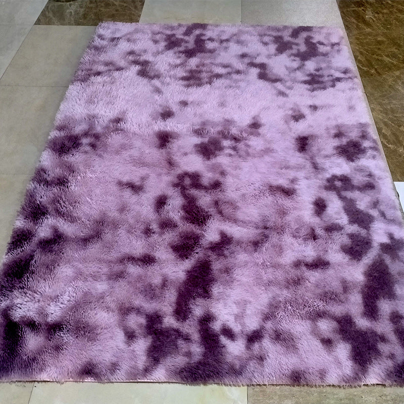 Moderner Krawattenfarbstoff gedruckter Teppich Polyester Shag Fläche Teppich Färbung Resistent Innenteppich für Wohnzimmer