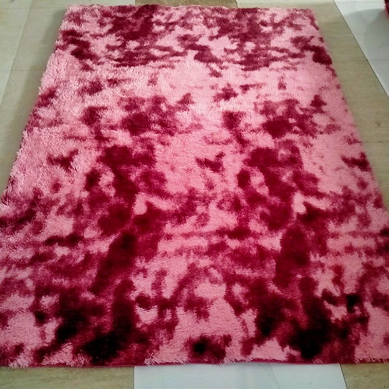 Moderner Krawattenfarbstoff gedruckter Teppich Polyester Shag Fläche Teppich Färbung Resistent Innenteppich für Wohnzimmer