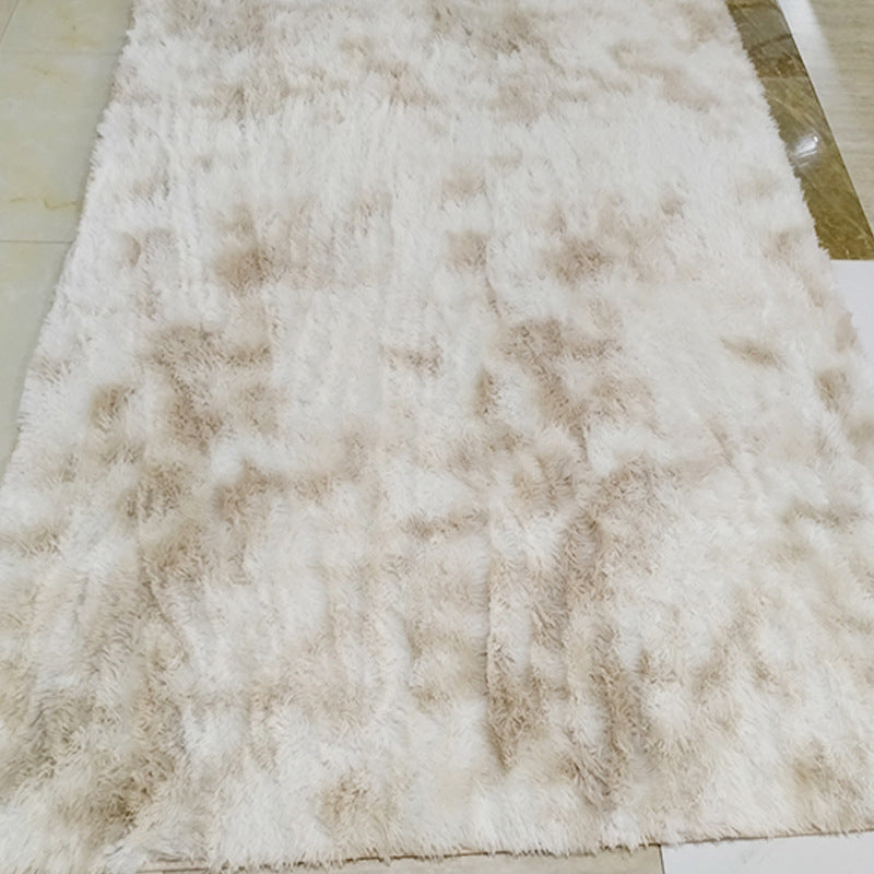 Modern Tie Dye Printed Carpet Polyester Shag Area Rug Stain Resistant Indoor Carpet for Living Room