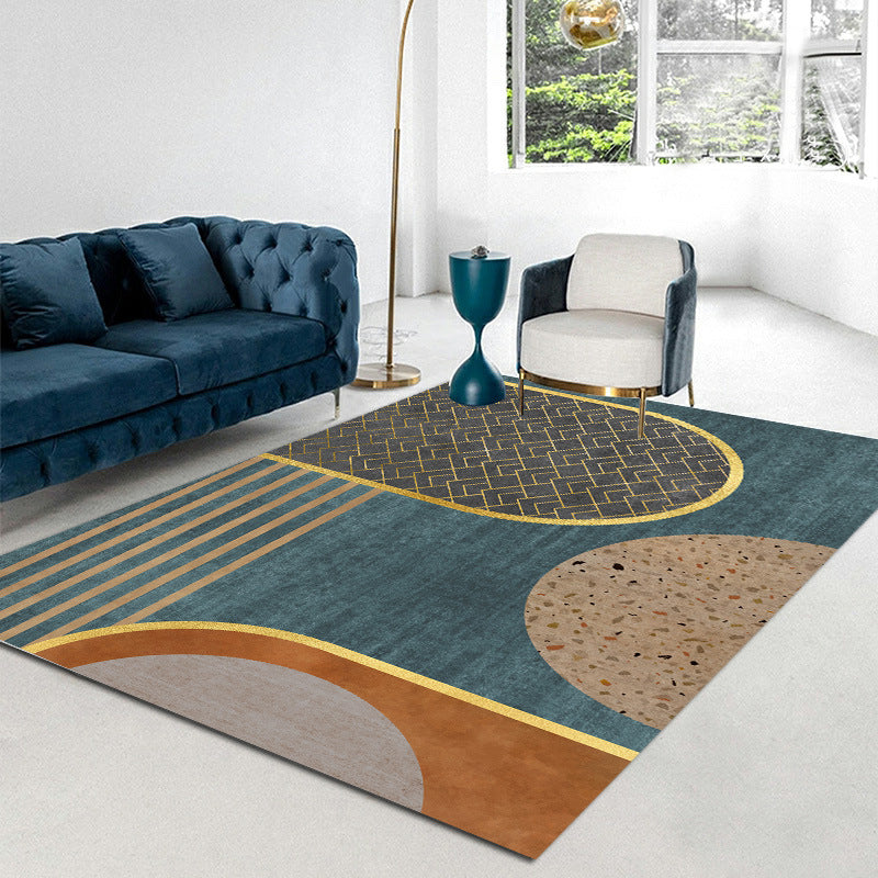 Modern Gray Tone Carpet Gorgeous Polyester Indoor Rug Living Room Area Rug with Non-Slip Backing