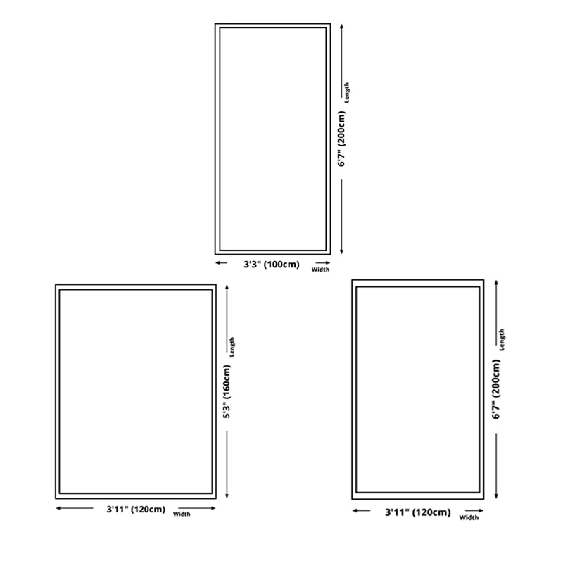 White Modern Carpet Polyester Color Block Carpet Stain Resistant Carpet for Drawing Room