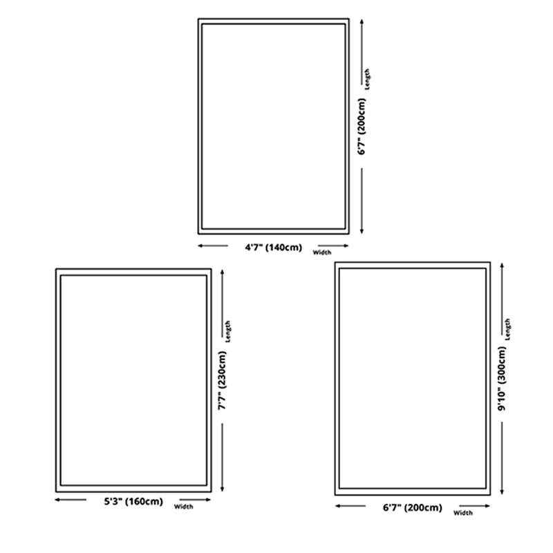 White Modern Carpet Polyester Color Block Carpet Stain Resistant Carpet for Drawing Room