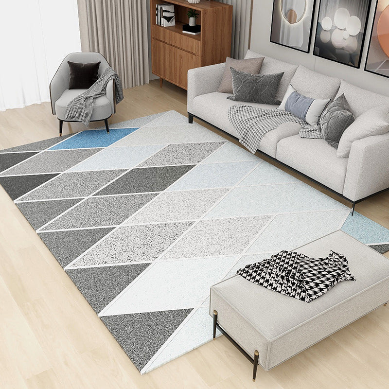 Casual grafisch patroon tapijt polyester polyester binnen tapijt niet-slip ruggebied tapijt voor woonkamer