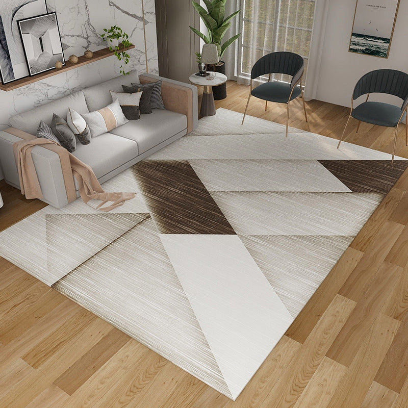 Casual grafisch patroon tapijt polyester polyester binnen tapijt niet-slip ruggebied tapijt voor woonkamer