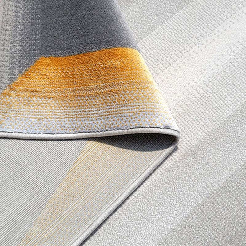 Moderne woonkamer Tapijtkleurblok Polyester Gebied Tapijt niet-slip achterste tapijt