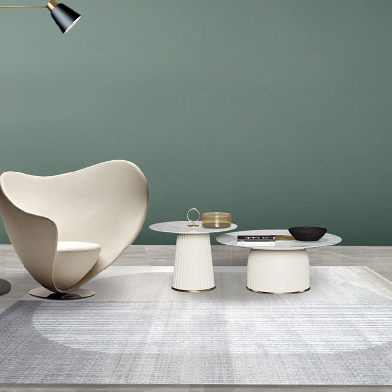 Moderne woonkamer Tapijtkleurblok Polyester Gebied Tapijt niet-slip achterste tapijt