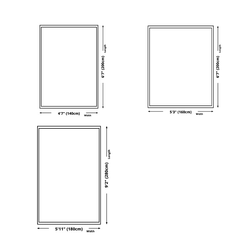 Modern Carpet Geometric Pattern Area Rug Polyester Living Room Carpet with Non-Slip Backing