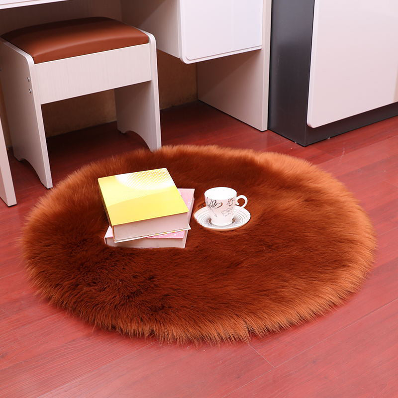 Chapage de couleur de couleur unis en peluche moderne blanc