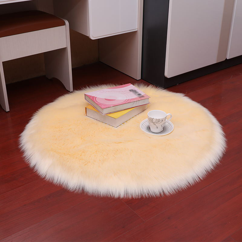 Chapage de couleur de couleur unis en peluche moderne blanc