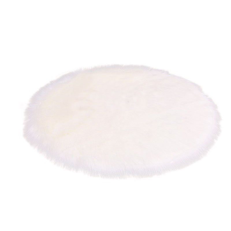 Chapage de couleur de couleur unis en peluche moderne blanc