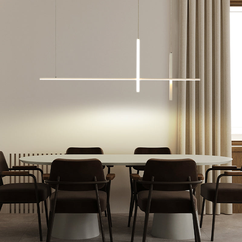 Modern Linear Island Pendant Lights Metal Ceiling Pendant Light for Dining Room