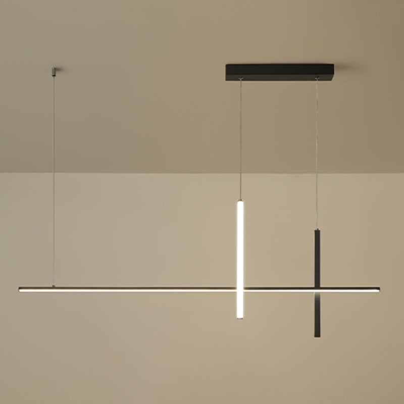 Modern Linear Island Pendant Lights Metal Ceiling Pendant Light for Dining Room
