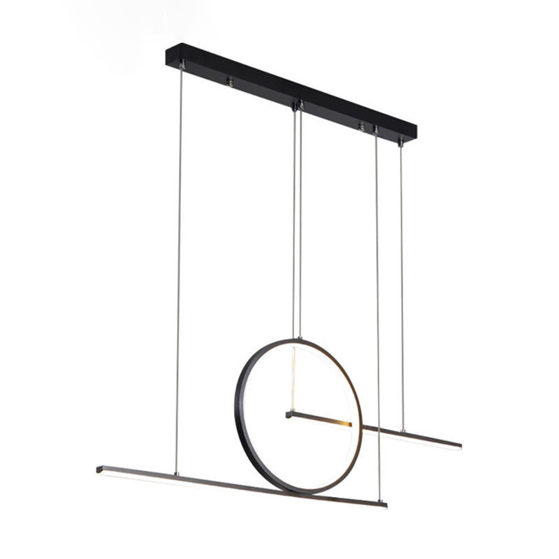 Modern Geometric Pendant Lighting Island Metals 3 Light Island Lights