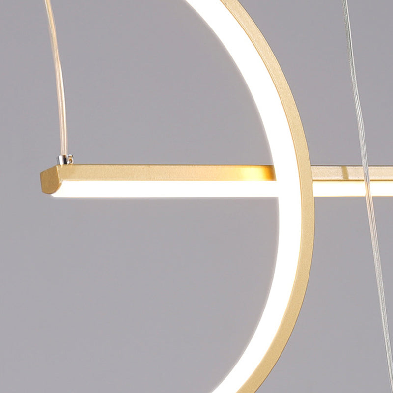 Modern Geometric Pendant Lighting Island Metals 3 Light Island Lights