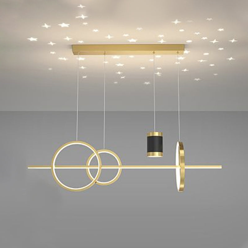 Linear Island Lighting Ideas Modern Metal Kitchen Island Pendant