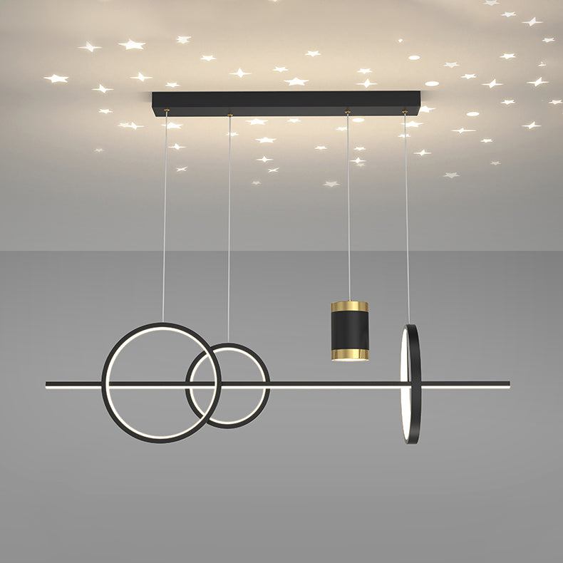 Linear Island Lighting Ideas Modern Metal Kitchen Island Pendant