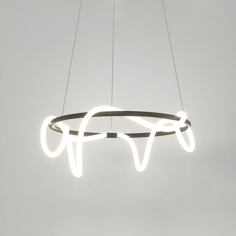 Linear Island Lighting Idea Modern Metal 1 Light Pendant Lighting for Dining Room
