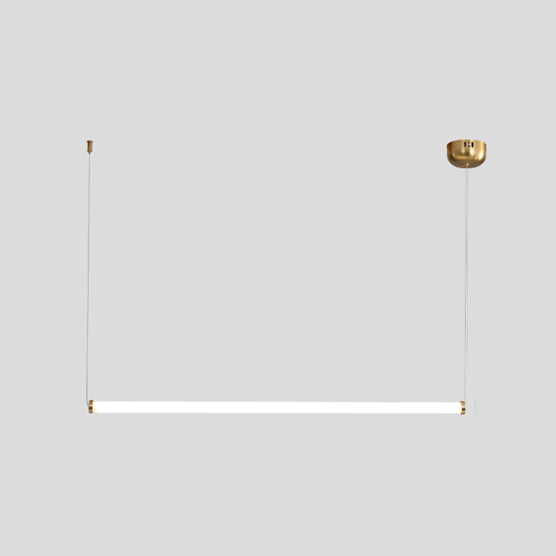 Linear LED Chandelier in Contemporary Simplicity Metal Pendant Light for Kitchen