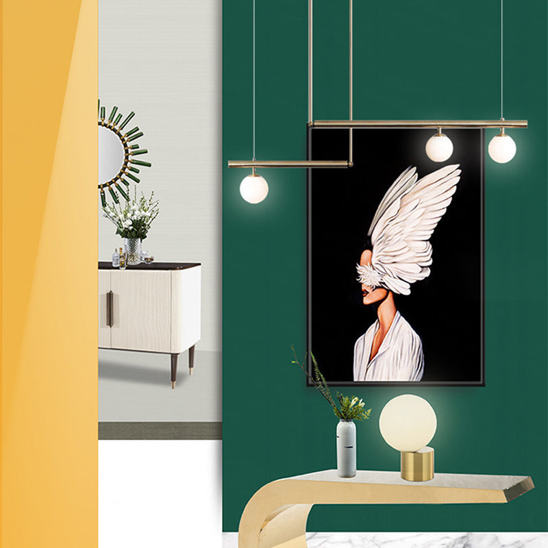 Modern Simplicity Pendant Lighting Globe Glass Island Lighting for Dining Room