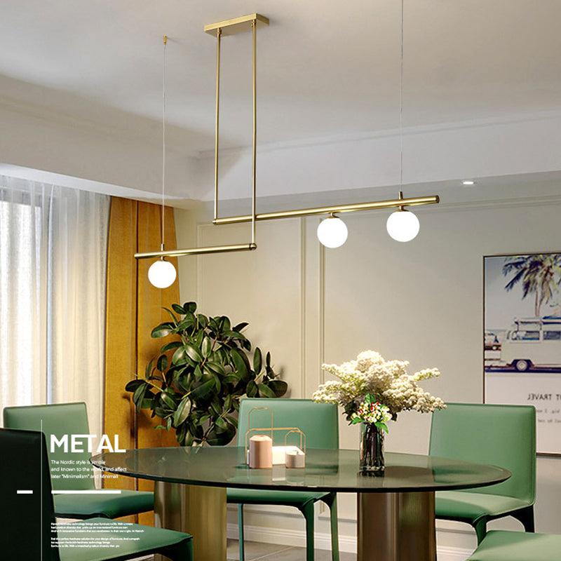 Modern Simplicity Pendant Lighting Globe Glass Island Lighting for Dining Room