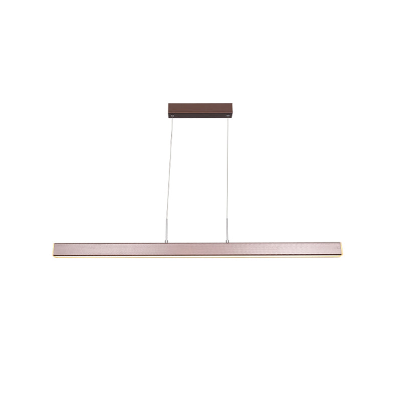 Linear LED Island Lighting in Contemporary Style  Metal 1-Light Island Lighting