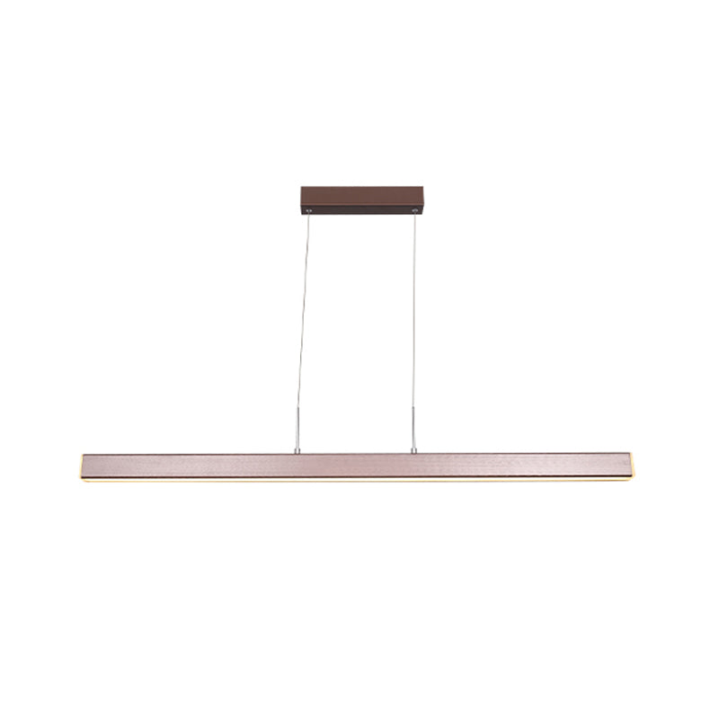Linear LED Island Lighting in Contemporary Style  Metal 1-Light Island Lighting