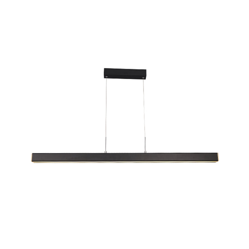 Linear LED Island Lighting in Contemporary Style  Metal 1-Light Island Lighting