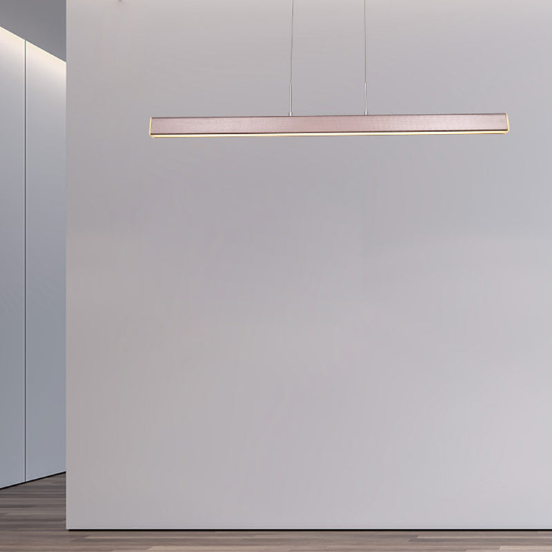 Linear LED Island Lighting in Contemporary Style  Metal 1-Light Island Lighting