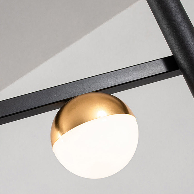 Linear LED Island Lighting in Contemporary Metal 6-Light Pendant Lights for Kitchen