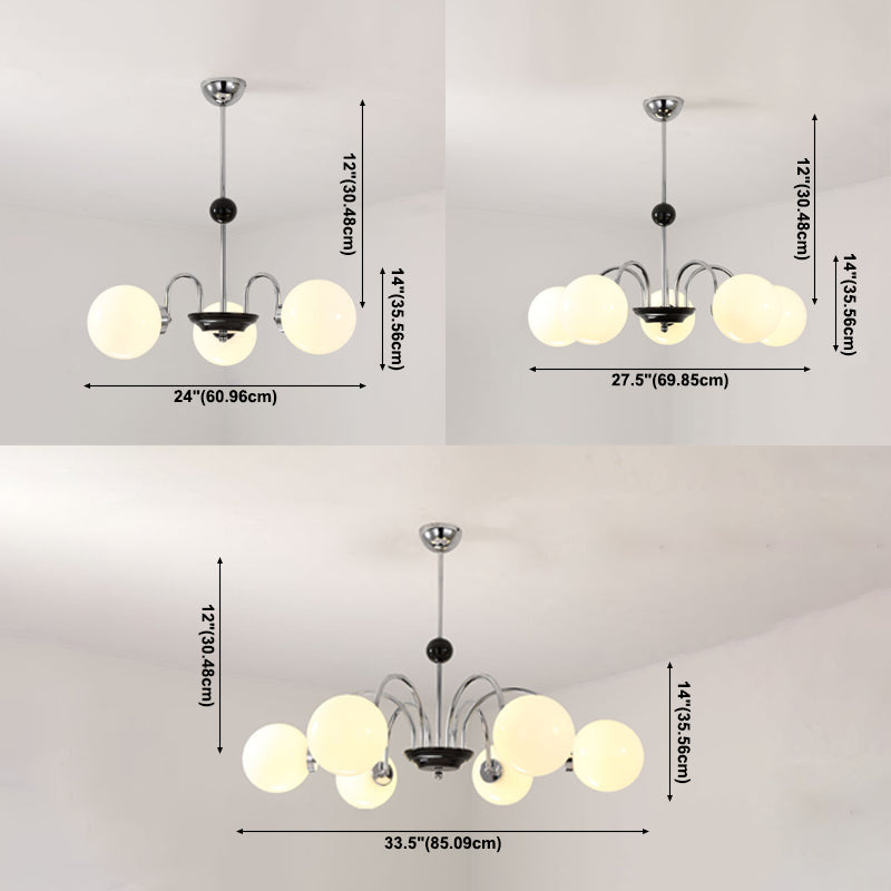 Moderner künstlerischer Anhänger Light Glass Globe Kronleuchter für Wohnzimmer