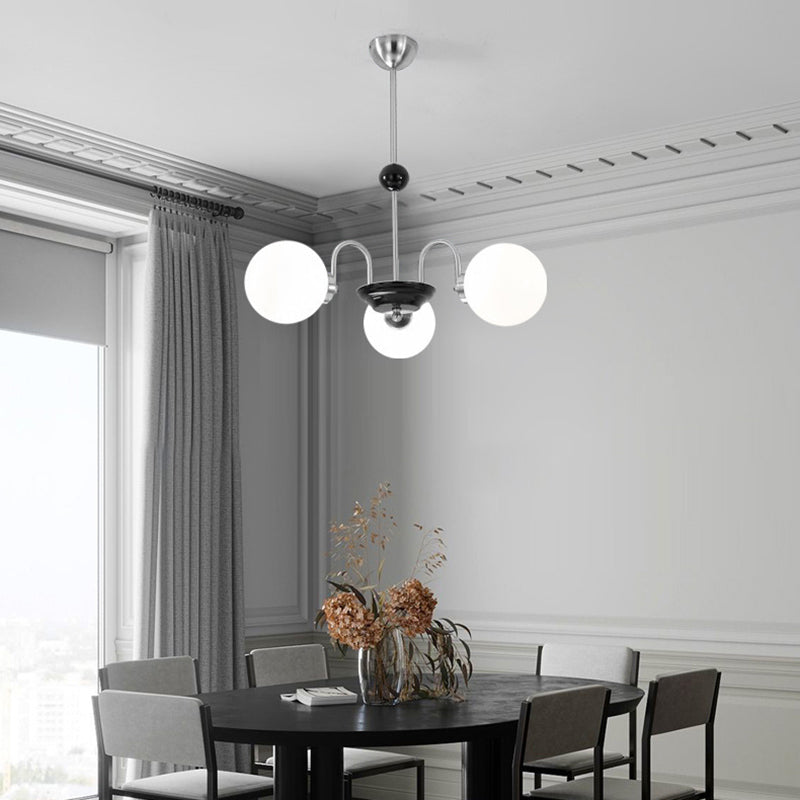 Moderner künstlerischer Anhänger Light Glass Globe Kronleuchter für Wohnzimmer