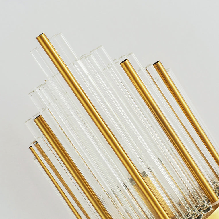 Moderne Röhrchen Wandmontierte Leuchte Glas 3 Lichter Wandleuchte Armaturen