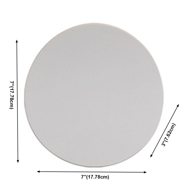 Moderner Kreis LED -Wandlampe Metall 1 Licht Wandbeleuchtung