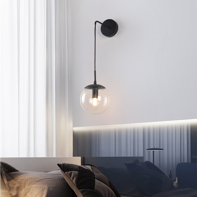 Moderner Stil kugelförmiger Wandlampenglas 1 Lichtwandbeleuchtung