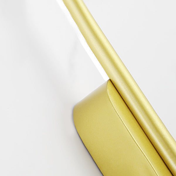 Moderner Stil linearer LED -Wandlampe Metall 1 Lichtwandbeleuchtung in Gold