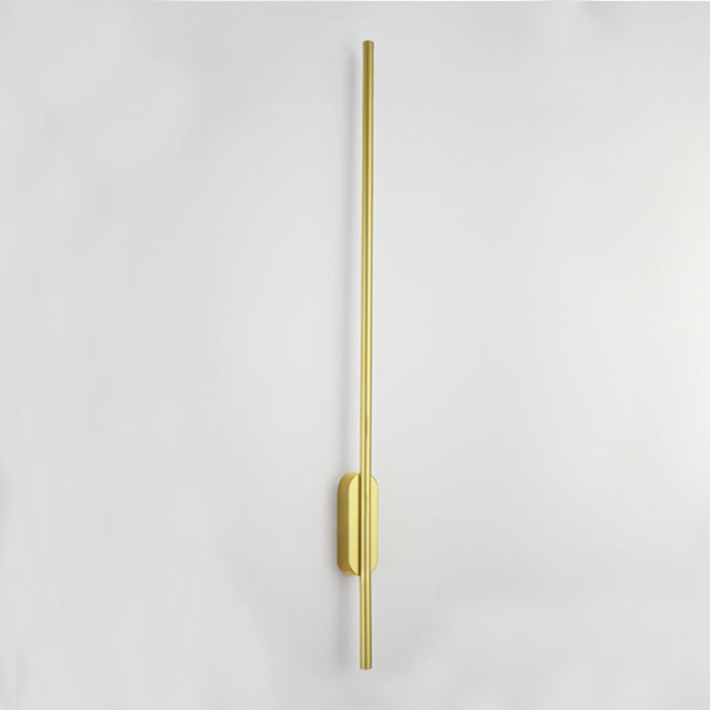 Moderner Stil linearer LED -Wandlampe Metall 1 Lichtwandbeleuchtung in Gold
