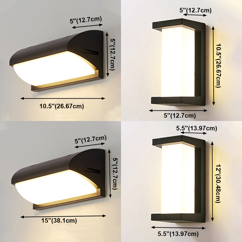 Moderner Stil Geometrischer LED -Wandlampen -Acryl 1 Lichtwandbeleuchtung