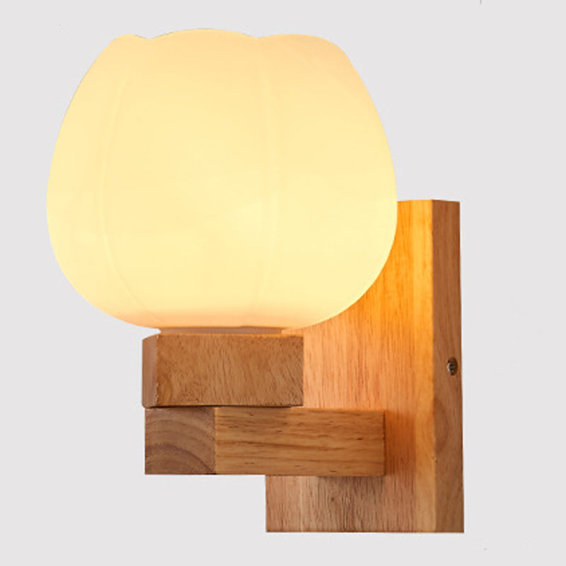 Einzigartige Schatten Wandbeleuchtung moderner Glas 1 Lichter Leuchten Lampe mit Lampenschirm