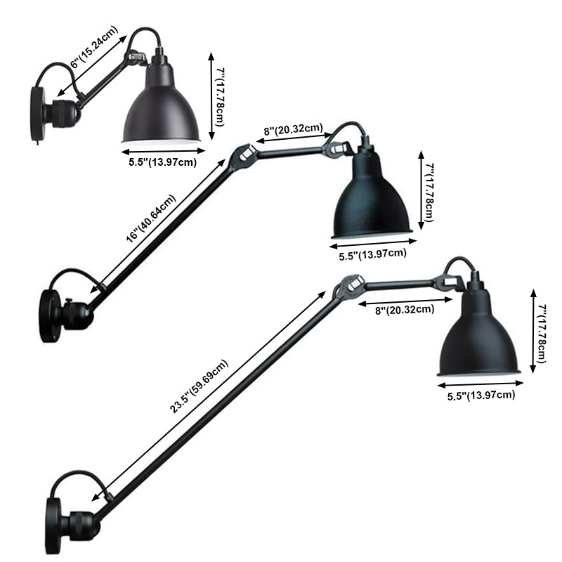 Postmoderne Schüssel Schatte Wandleuchter Metal 1 Leichte Leuchten für Hotel