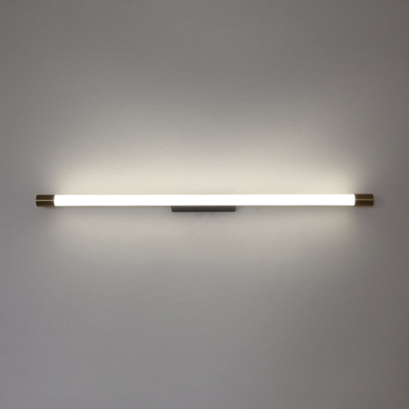 Acconde da parete da parete lineare a 1 luce in stile moderno illuminazione da parete in metallo in oro