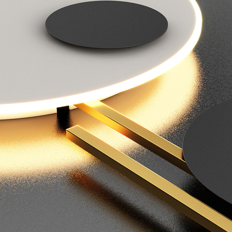 Moderne geometrische LED -Wandlampen -Metall 2 Lichter Wandleuchten