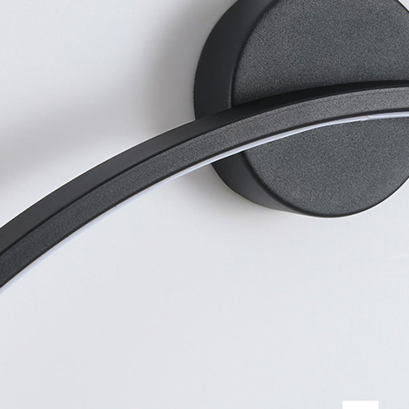 Iluminación de pared círculo en estilo moderno de silicona 1 lámpara de pared LED de luz